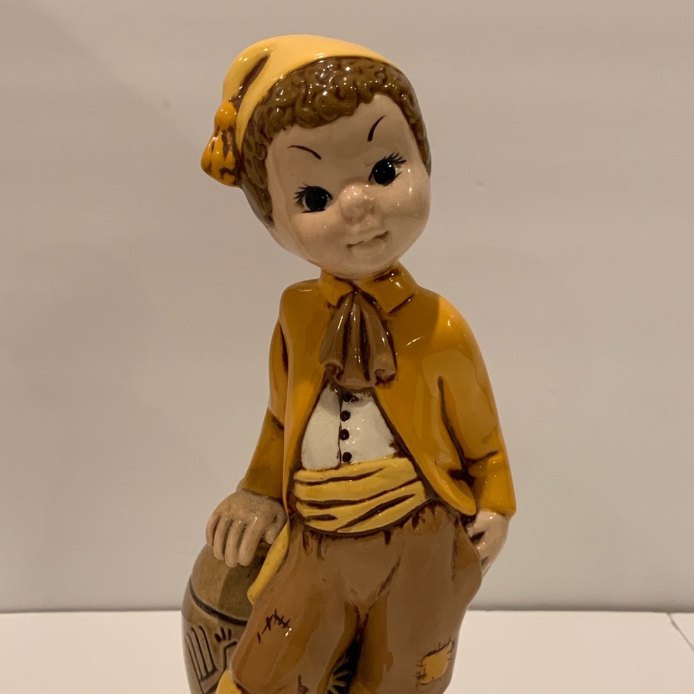 11 " Tall Boy Ceramic  Figurine Standing